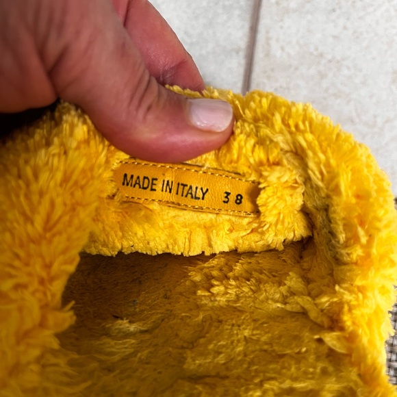 Prada Terrycloth Slides Giallo Yellow 38 - Picture 3 of 7